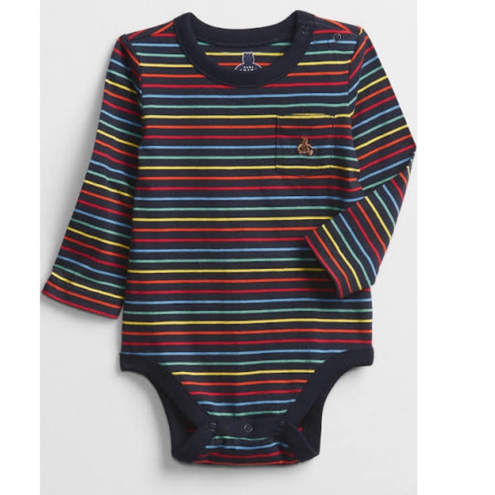 Gap baby boy Stripe Bodysuit 12-18M